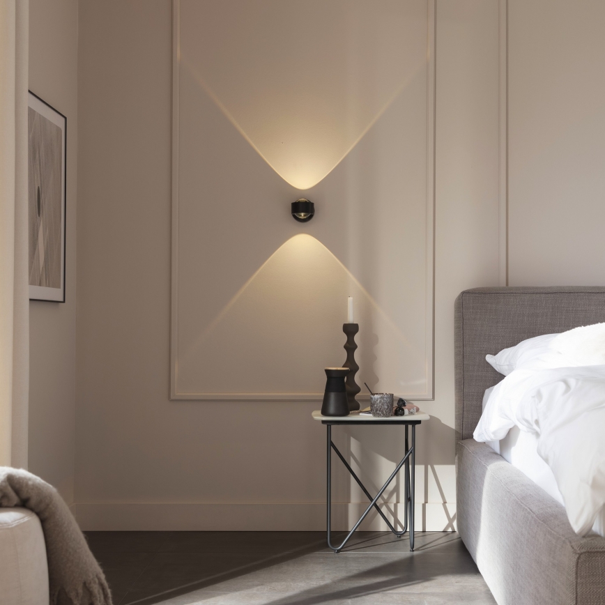 Schöner Wohnen 19331-18 - LED vägglampa CHIA 2xLED/2W/230V svart