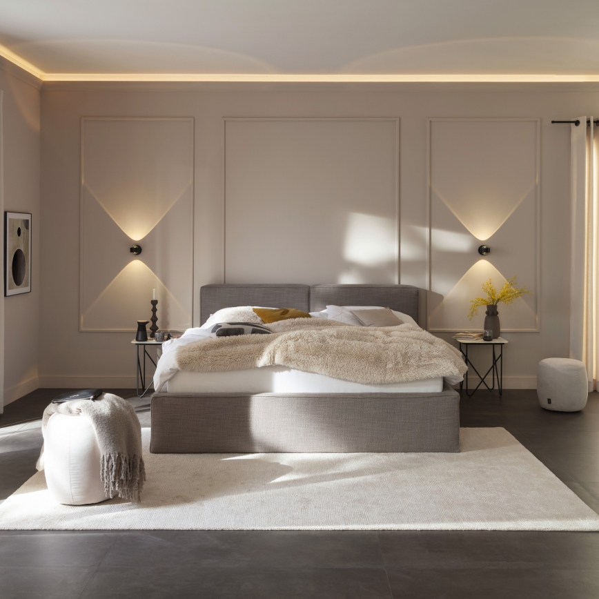 Schöner Wohnen 19331-18 - LED vägglampa CHIA 2xLED/2W/230V svart