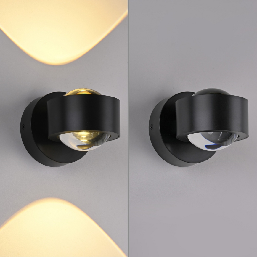 Schöner Wohnen 19331-18 - LED vägglampa CHIA 2xLED/2W/230V svart