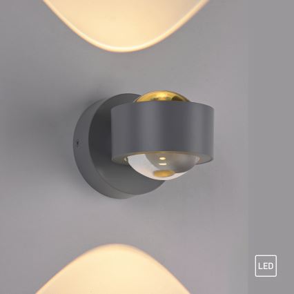 Schöner Wohnen 19331-21 - LED-vägglampa CHIA 2xLED/2W/230V antracit