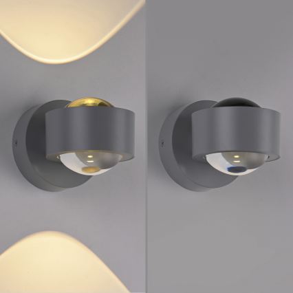 Schöner Wohnen 19331-21 - LED-vägglampa CHIA 2xLED/2W/230V antracit