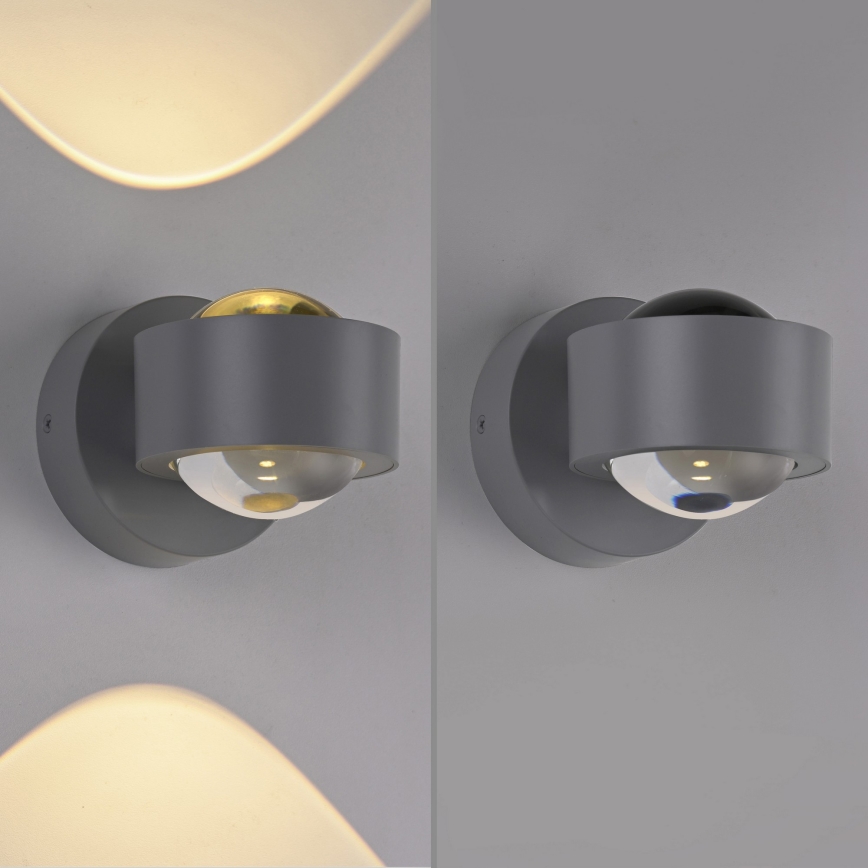 Schöner Wohnen 19331-21 - LED-vägglampa CHIA 2xLED/2W/230V antracit