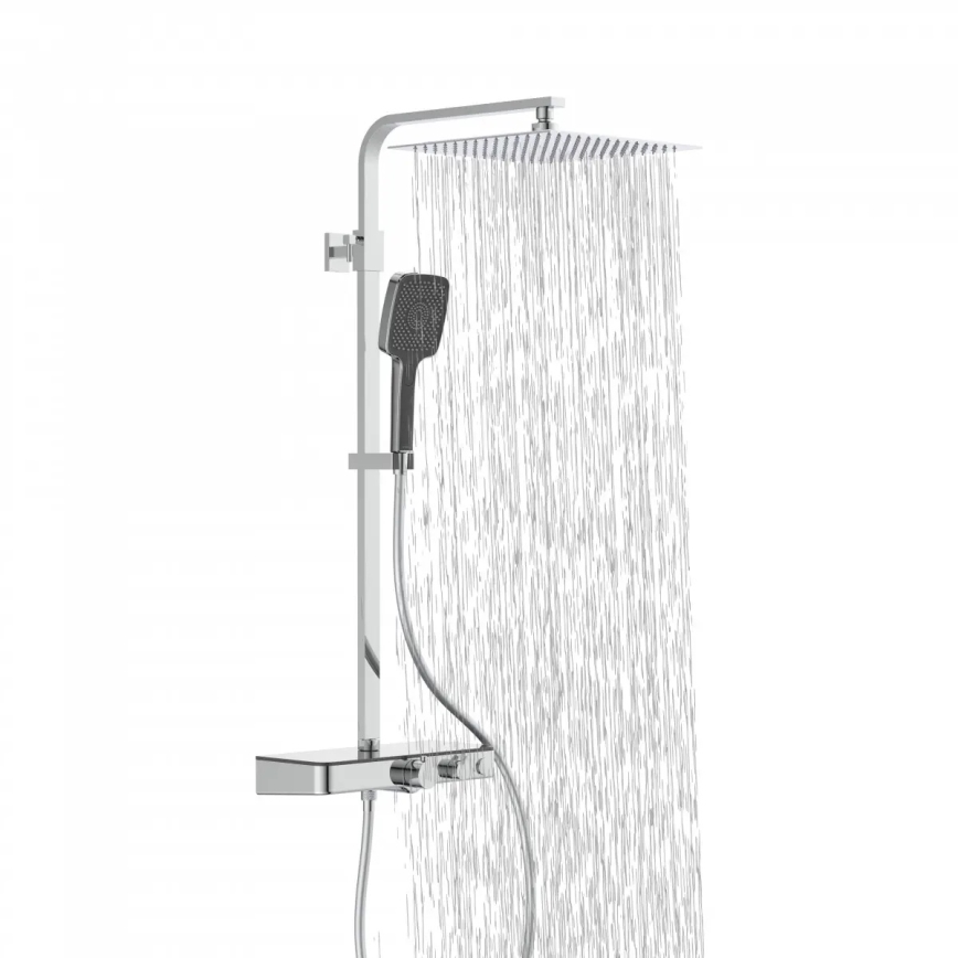 Schütte 60531 - Duschset med termostatblandare OCEAN blank krom/antracit