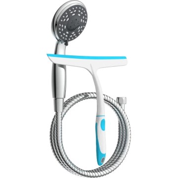 Schütte 64197 - Duschset i blank krom + glasraka