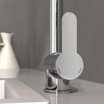 Schütte 79700 - Köksblandare med utdragbar handdusch LONDON blank krom