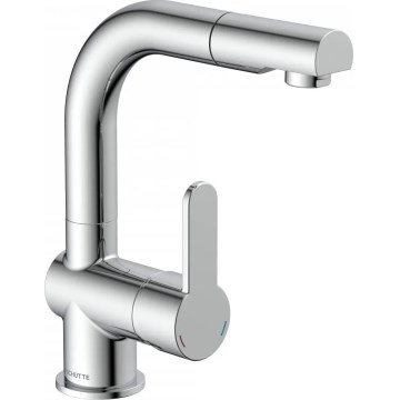 Schütte 79710 - Köksblandare med utdragbar handdusch LONDON polerad krom