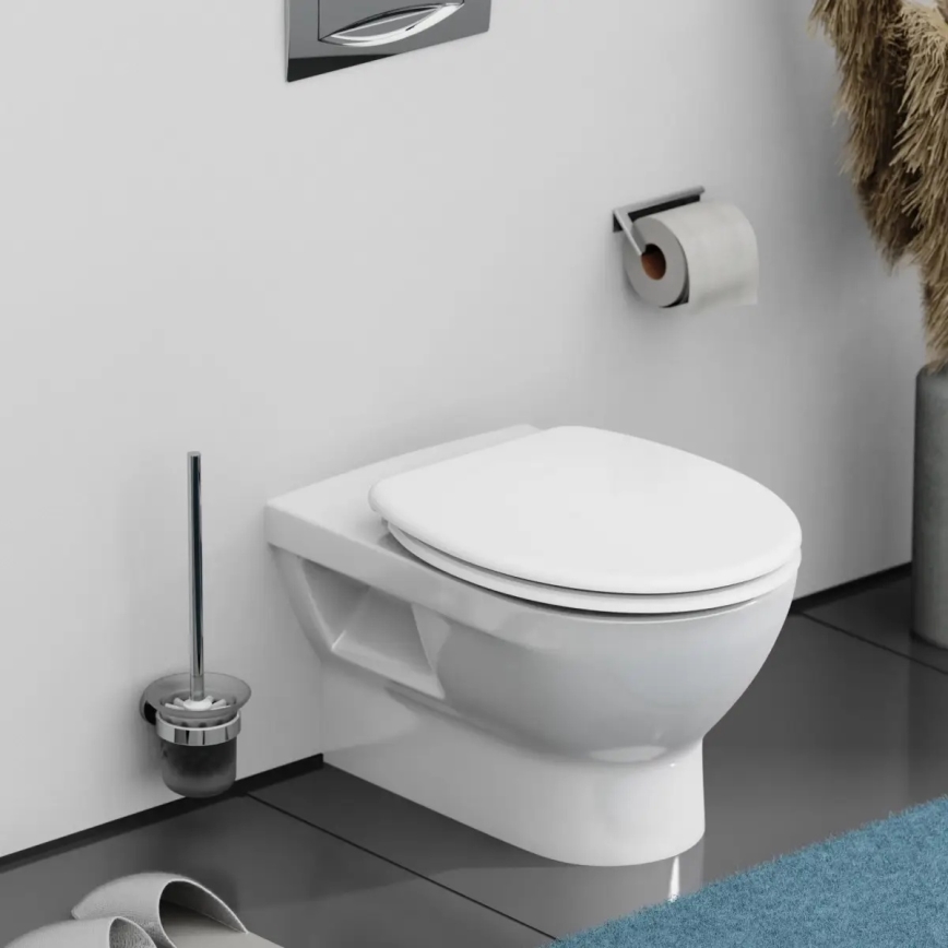 Schütte 82100-A - WC-sits i vit duroplast med SoftClose