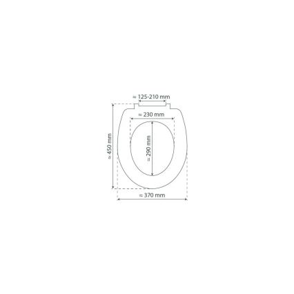 Schütte 82196 - Toalettsits BEACH SoftClose i duroplast