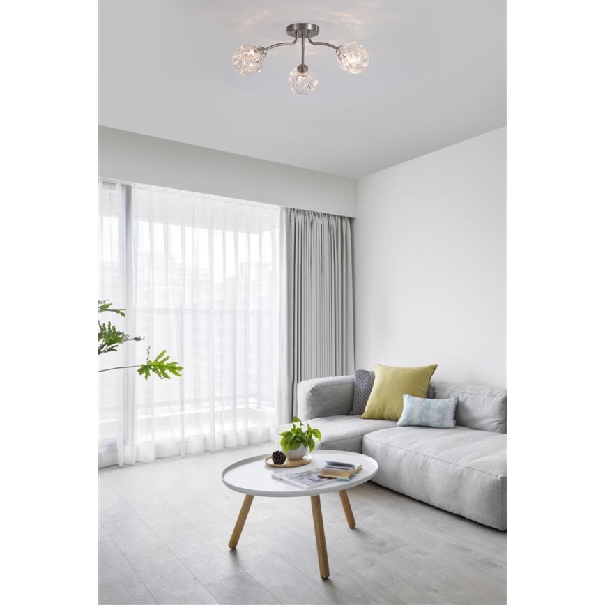 Searchlight - Ytmonterad ljuskrona ASTRAL 3xG9/33W/230V matt krom