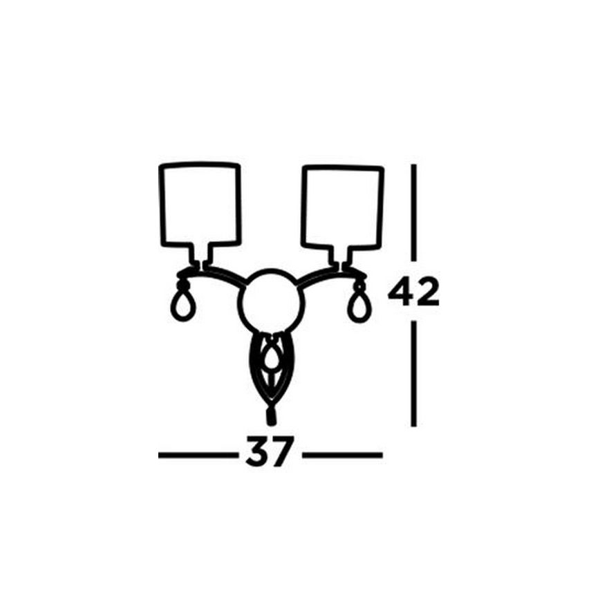 Searchlight Vägglampa ALBERTO 2xE14/60W/230V
