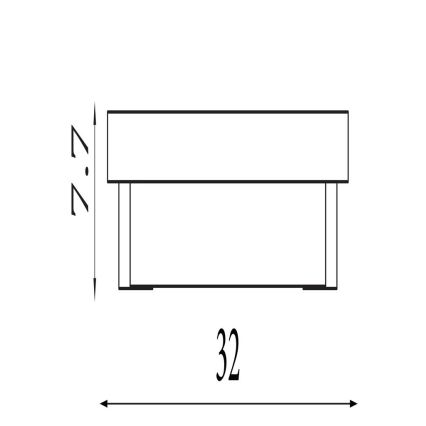 Searchlight - LED-vägglampa ANCHOR LED/12W/230V