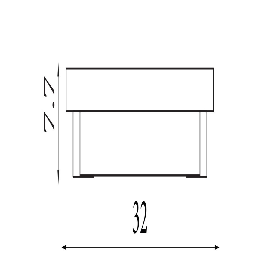 Searchlight - LED-vägglampa ANCHOR LED/12W/230V