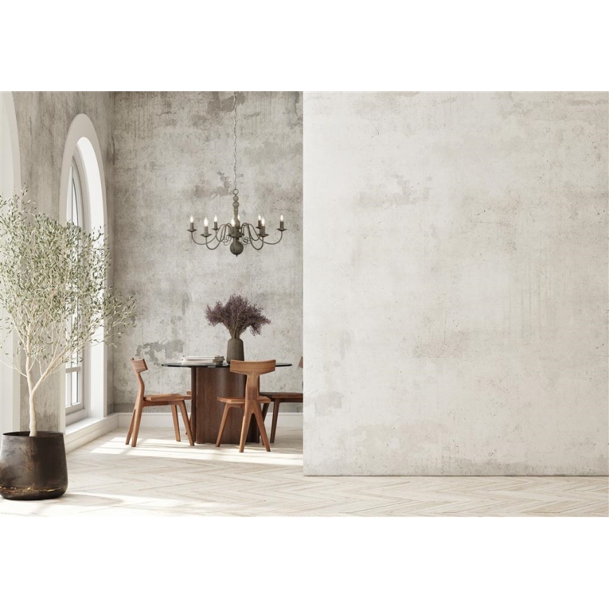 Searchlight 2268-8GY - Ljuskrona med kedja GREYTHORNE 8xE14/40W/230V