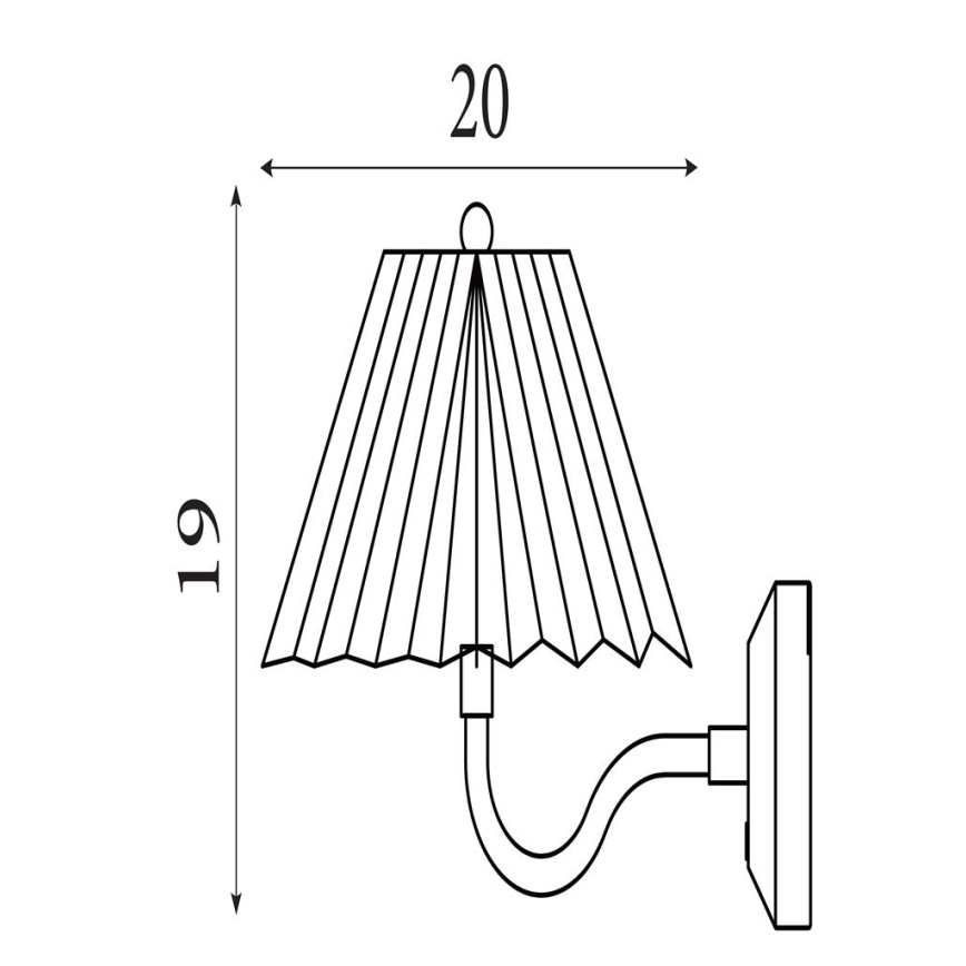 Searchlight - dimbar LED-vägglampa DANISH LED/1,5W/230V