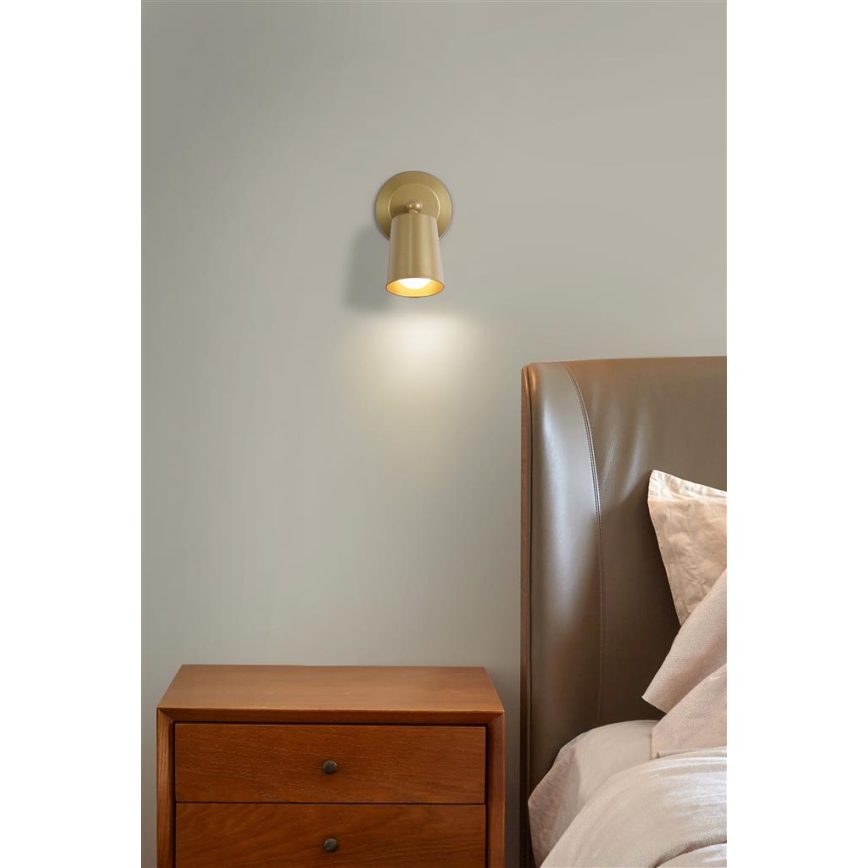 Searchlight - LED dimbar uppladdningsbar vägglampa CONE LED/1,5W/5V guld