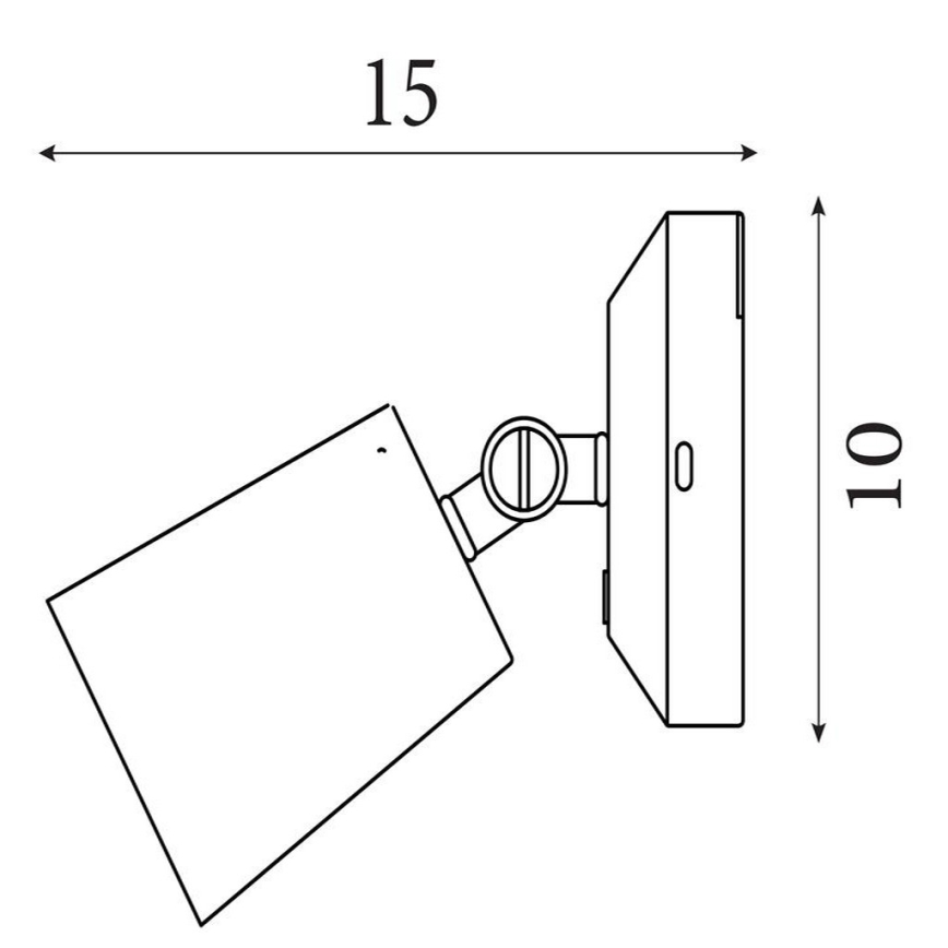 Searchlight - LED dimbar uppladdningsbar vägglampa CONE LED/1,5W/5V guld