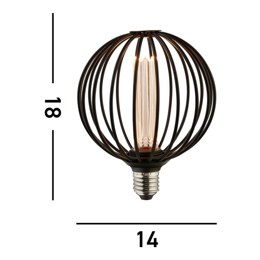 Searchlight - Dimbar dekorativ LED-glödlampa GLOBE E27/4,5W/230V 2700K