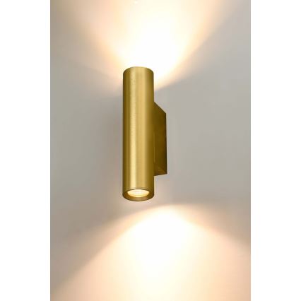 Searchlight - Väggarmatur BEACON 2xGU10/10W/230V guld