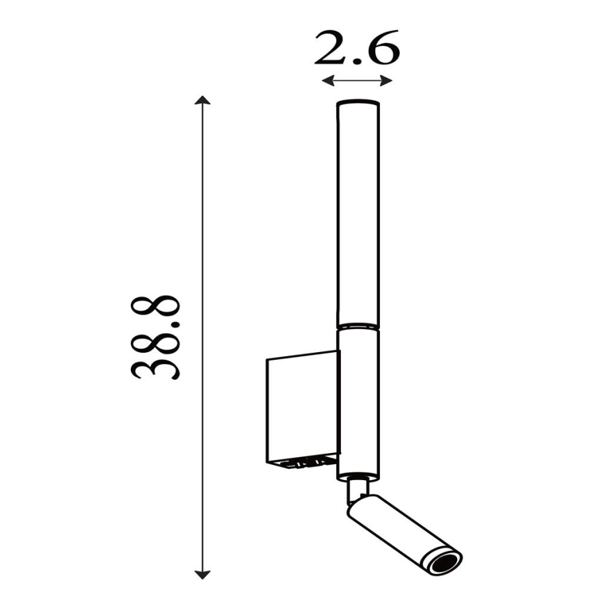 Searchlight - LED-spott ARCHITECT LED/7W/230V svart
