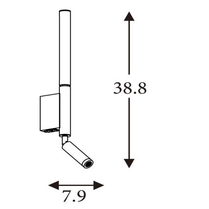 Searchlight - LED-spotlampa ARCHITECT LED/7W/230V brun