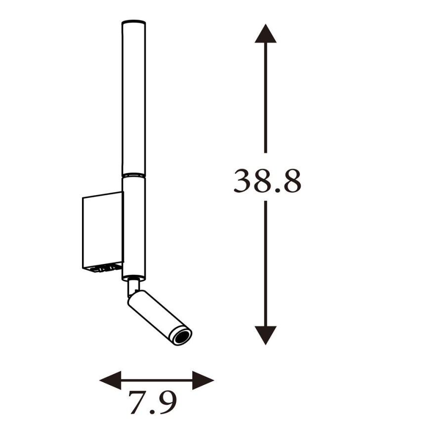 Searchlight - LED-spotlampa ARCHITECT LED/7W/230V brun