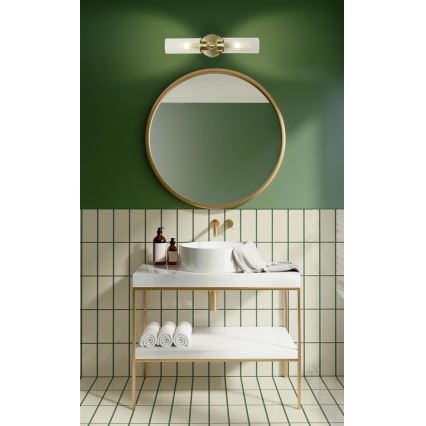 Searchlight - Vägglampa IMPERIAL 2xG9/33W/230V mässing