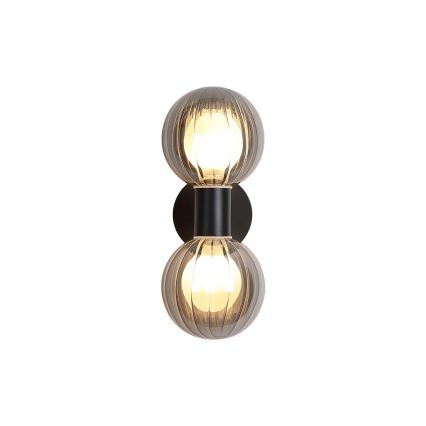 Searchlight - Vägglampa LUMINSPHERE 2xG9/7W/230V svart