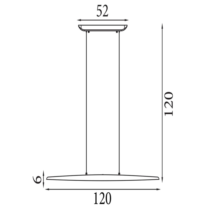 Searchlight - LED dimbar pendellampa på vajer KENZIE LED/29W/230V 2700/3000/4000K
