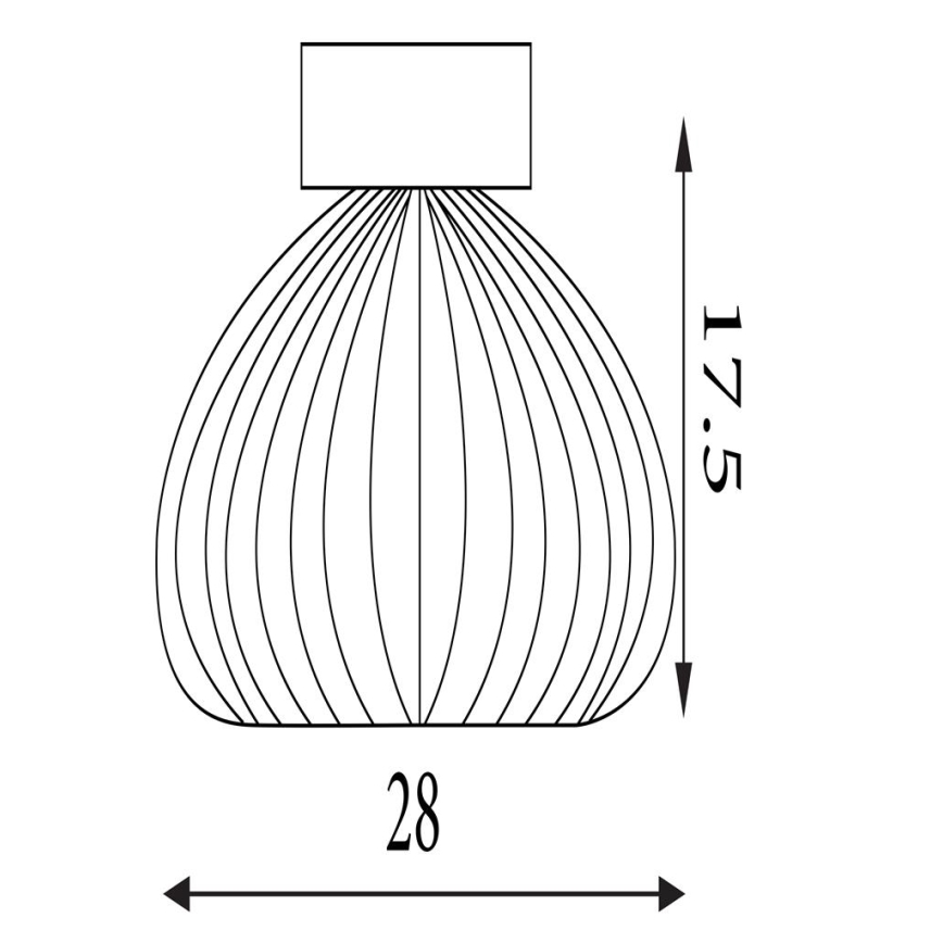 Searchlight - Taklampa CELESTIAL 1xE27/60W/230V Ø 28 cm