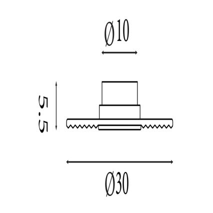 Searchlight - Dimmbar väggarmatur CLEO LED/9,4W/230V grå