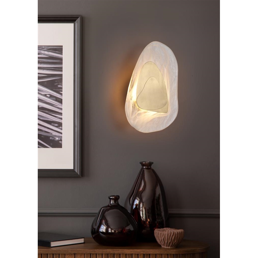 Searchlight - LED-väggarmatur DESTINY LED/8W/230V mässing