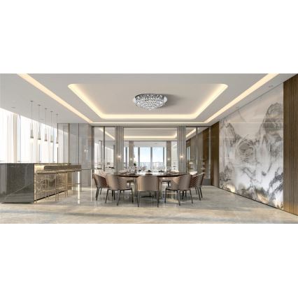 Searchlight - Taklampa HANNA 8xG9/33W/230V