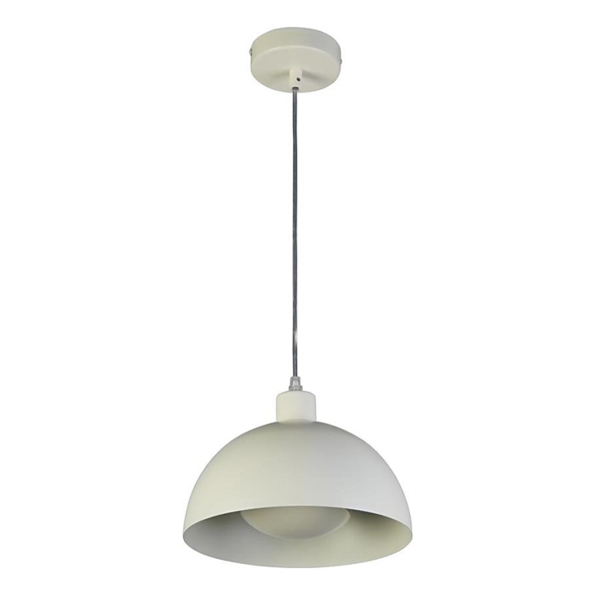 Searchlight - Pendellampa med kabel MARS 1xE27/60W/230V Ø 40 cm krämvit