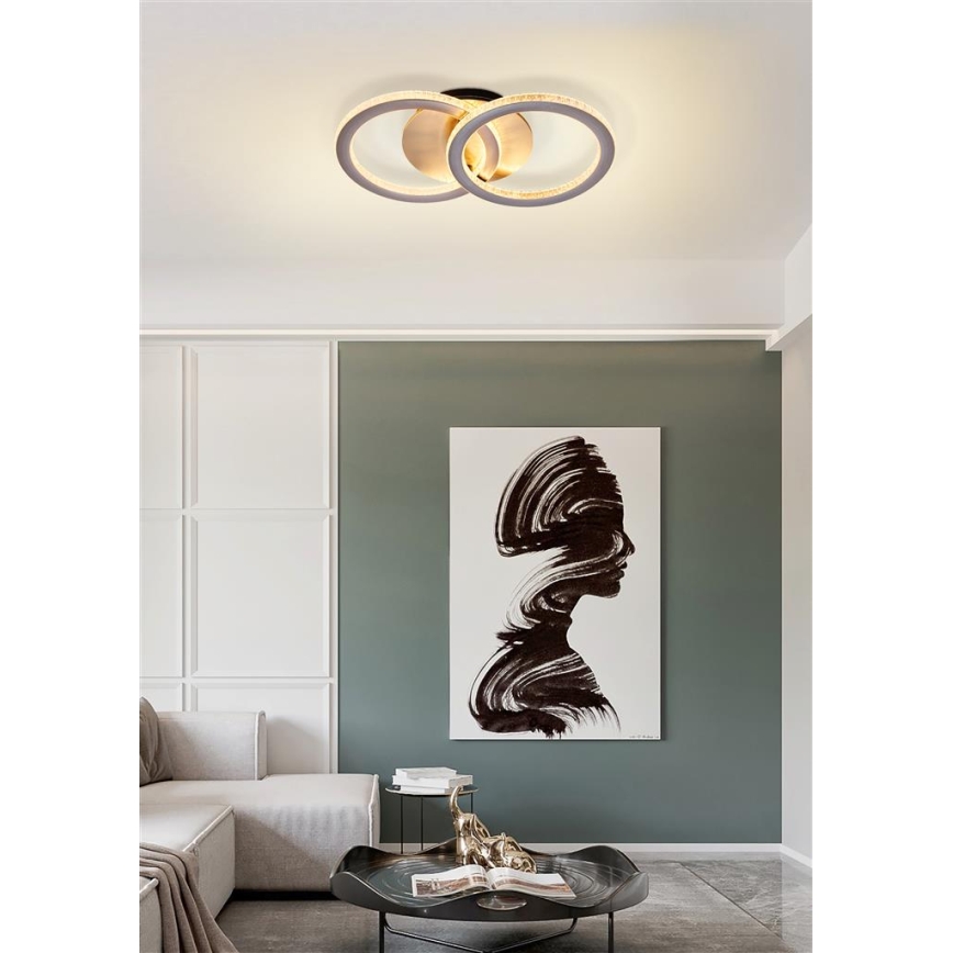 Searchlight - LED-taklampa med dimmerfunktion SPECS LED/24W/230V 3000K 25x42,5 cm
