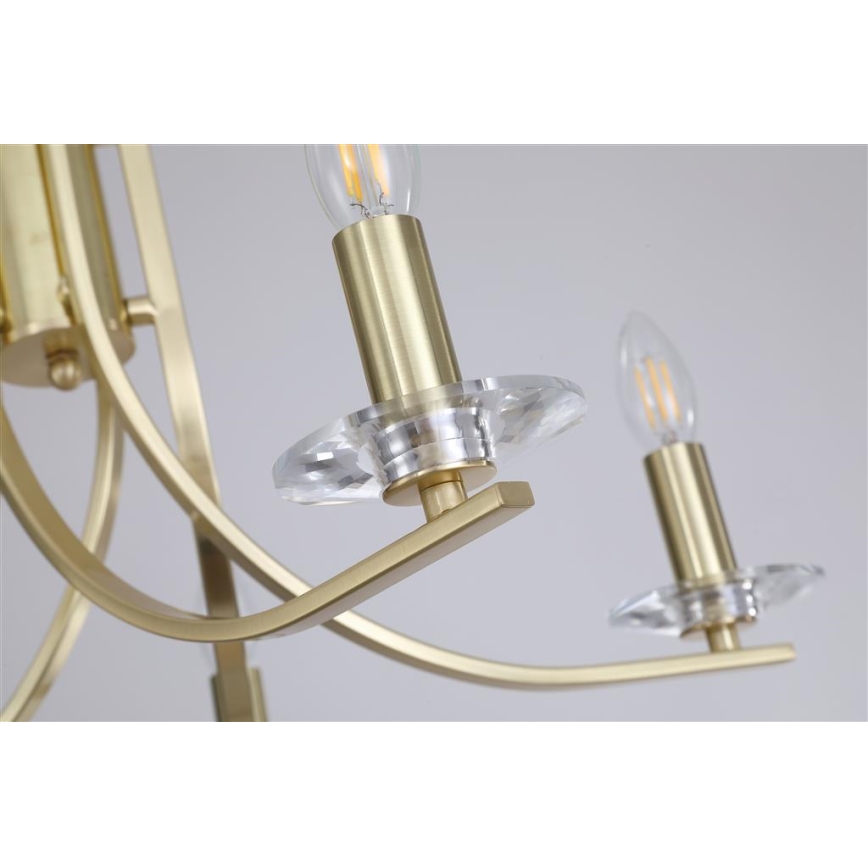 Searchlight - Ljuskrona med kedja ASCONA 5xE14/60W/230V