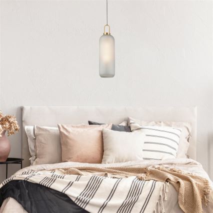 Searchlight - Ljuskrona med upphängningsrem PIPETTE 1xE27/60W/230V matt
