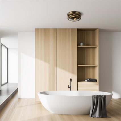 Searchlight 5182AB - Takbelysning EDINBURGH I 2xE27/40W/230V brons