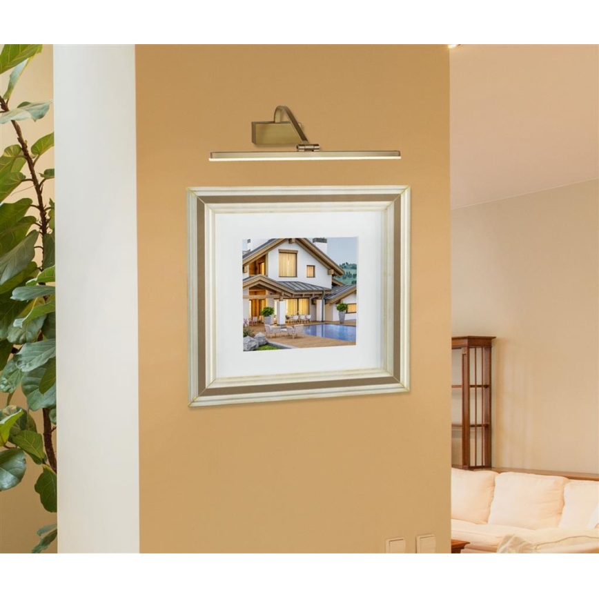 Searchlight 5551-51SB - LED-bildlampa LED/12W/230V guld