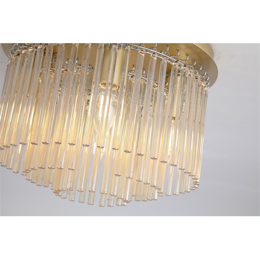 Searchlight - Taklampa SWIZZLE 5xE14/60W/230V Ø 32 cm guld