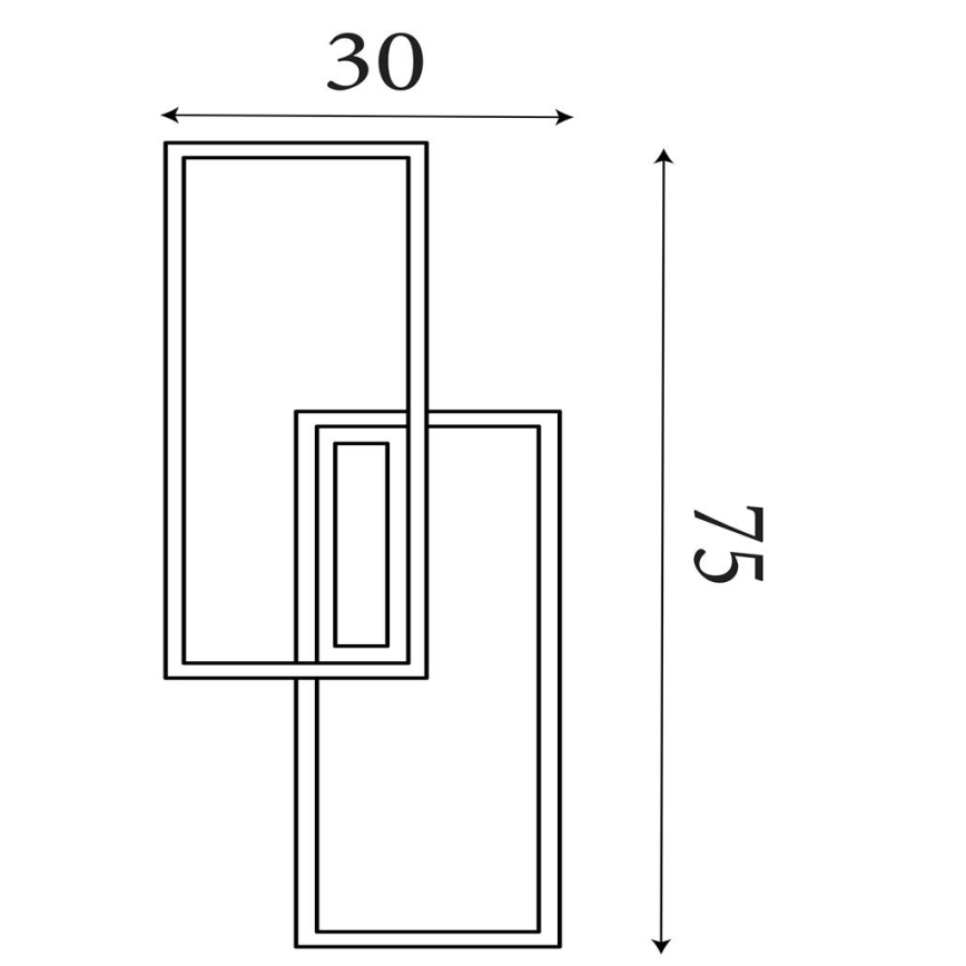 Searchlight - dimmbar LED-taklampa OVALOID LED/40W/230V 3000K 30x75 cm