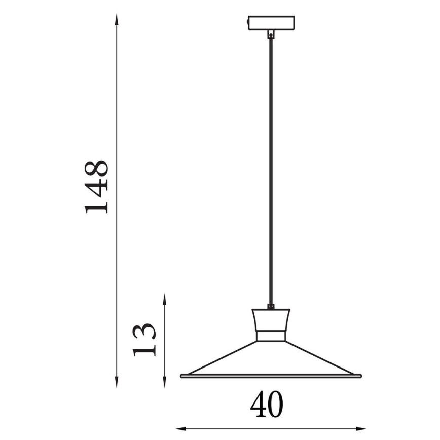 Searchlight - Takpendel med vajer BALHAM 1xE27/60W/230V