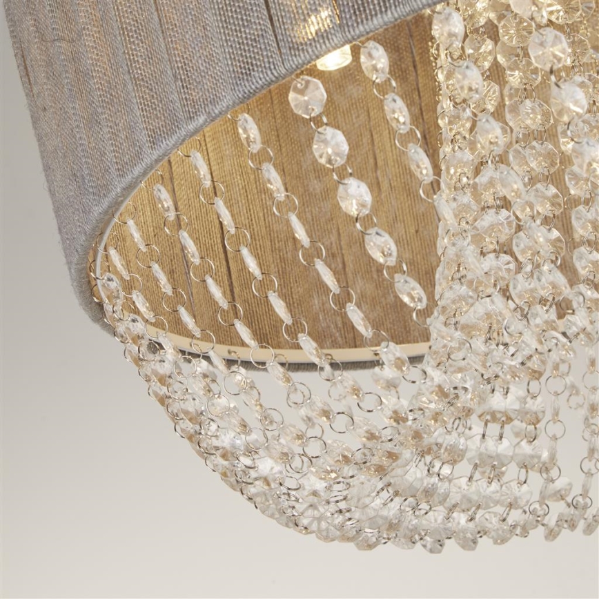 Searchlight - Taklampa BELLANO 5xG9/7W/230V Ø 50 cm, grå