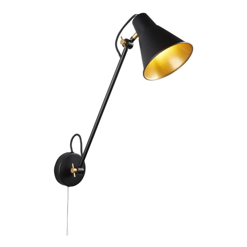 Searchlight 6302BK - Vägglampa STAB 1xE27/10W/230V