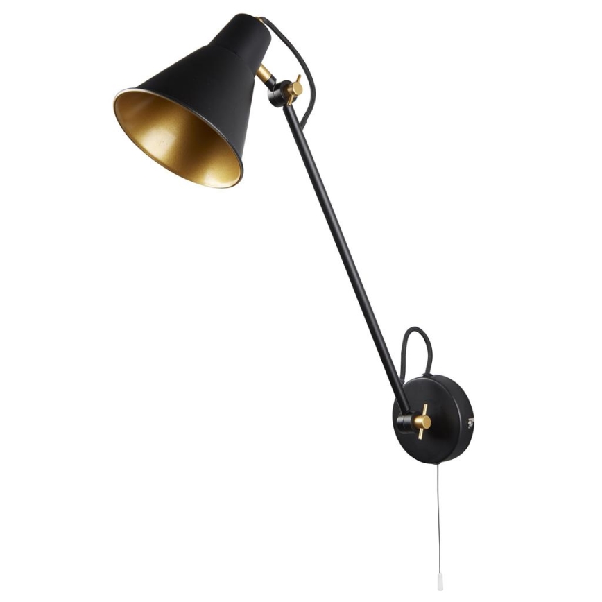 Searchlight 6302BK - Vägglampa STAB 1xE27/10W/230V