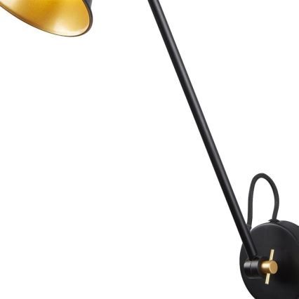 Searchlight 6302BK - Vägglampa STAB 1xE27/10W/230V