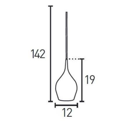 Searchlight - Ljuskrona med textilsladd VIBRANT 1xE14/60W/230V röd