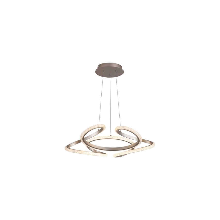 Searchlight - Dimmbar LED-pendel på kabel DOODLE LED/40W/230V mässing
