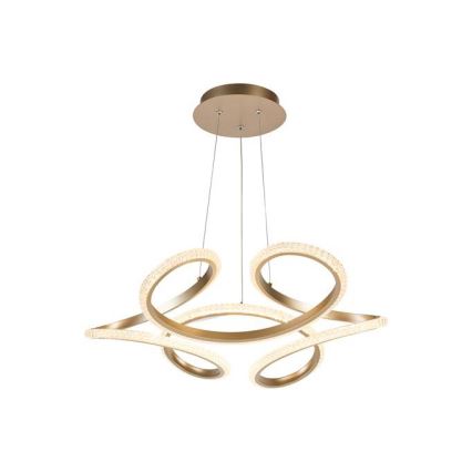 Searchlight - Dimmbar LED-pendel på kabel DOODLE LED/40W/230V mässing