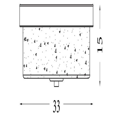 Searchlight - Badrumstaklampa PRESTON 2xE27/60W/230V IP44 Ø 33 cm mässing