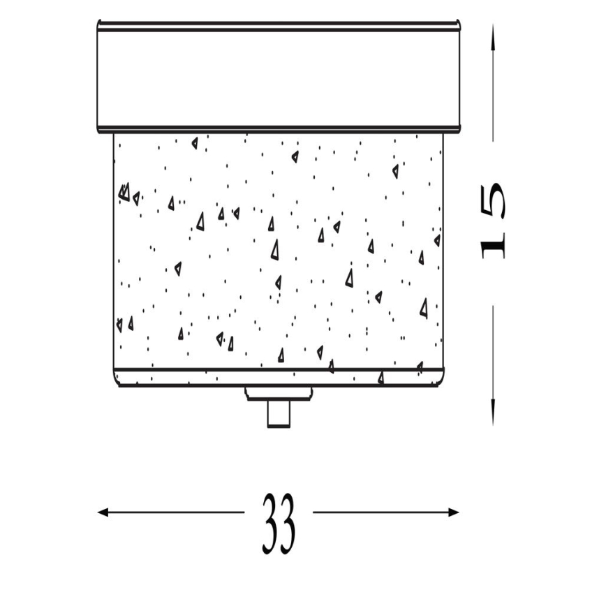 Searchlight - Badrumstaklampa PRESTON 2xE27/60W/230V IP44 Ø 33 cm mässing